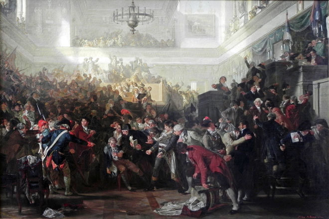 Свержение Робеспьера в Национальном конвенте 27 июля 1794 года