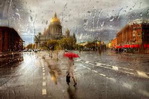 С-Петербург. Дождь. Исакий.