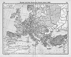 Византийская империя к 1000 году (Shepherd, William: Historical Atlas. New York: Henry Holt and Company, 1911)