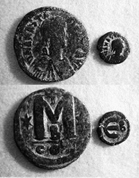 Византийские бронзовые монеты, правление Анастасия I, 498—518