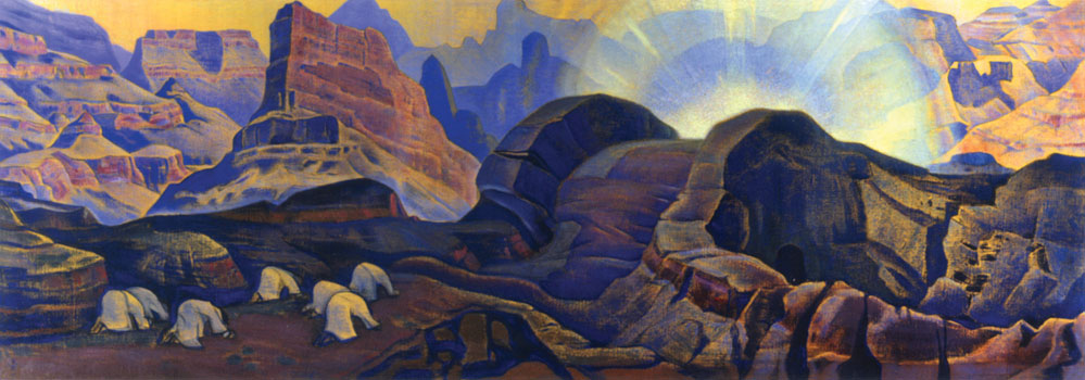 Рерих Н.К. Чудо (серия «Мессия»). Государственный музей Востока (Москва), 1923