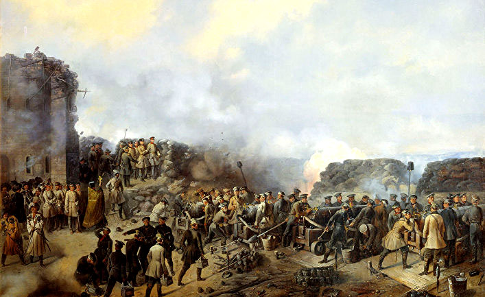Г.Ф.Шукаев. Бой на Малаховом кургане в Севастополе 1855 году
